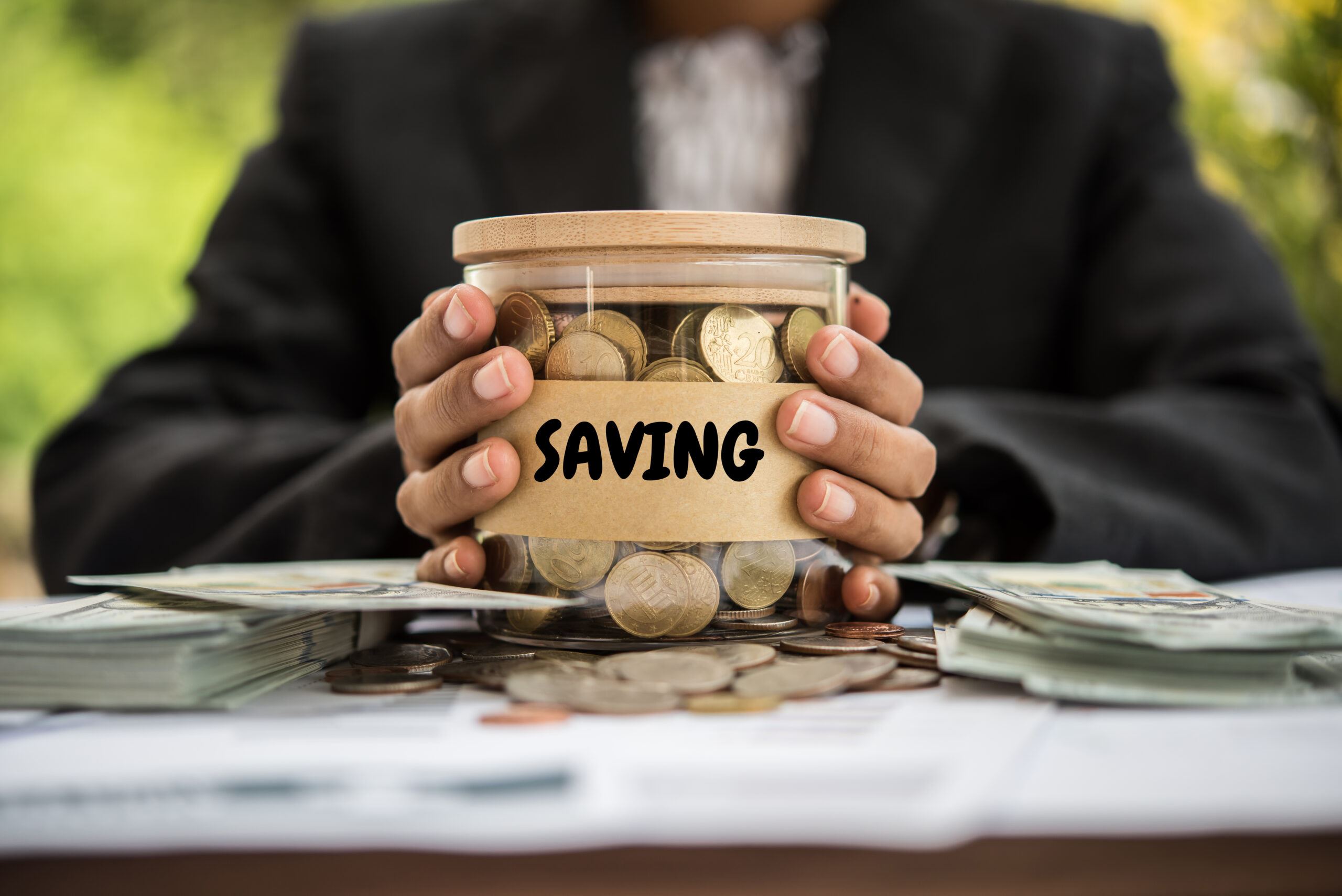 Saving in a jar